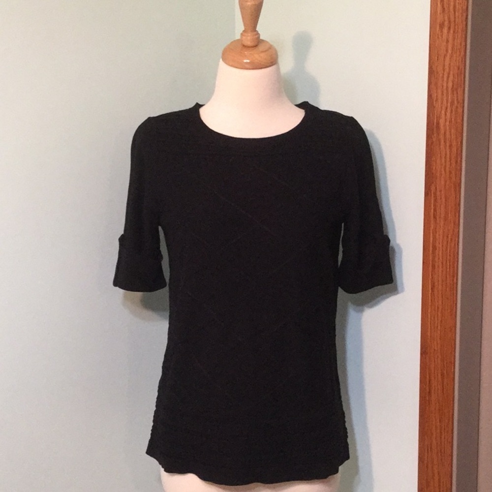 Mineral Black Diamond Boat Elbow Sweater​